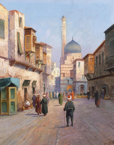 Oriental Street Scene by Karl Kaufmann